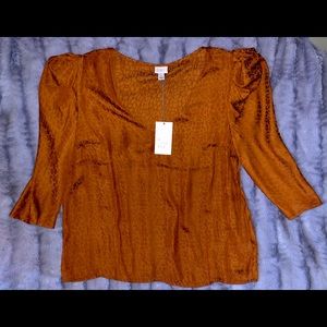 A New Day blouse - NWT - beautiful fall color size L